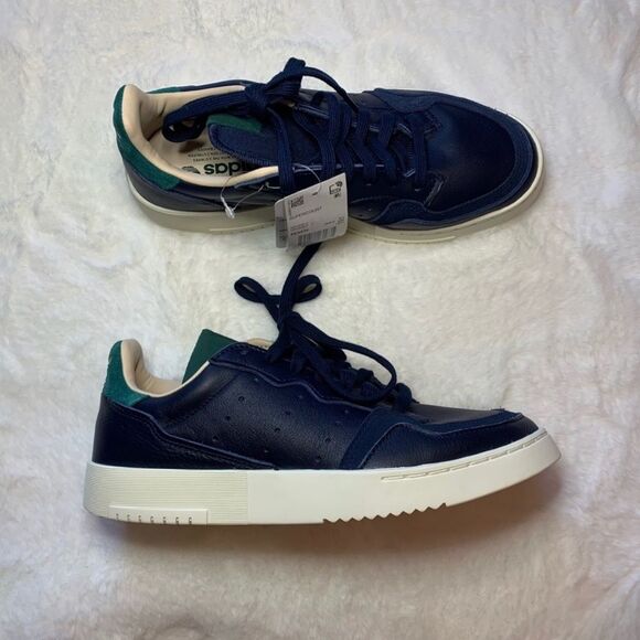 ADIDAS SUPERCOURT SHOESCOLLEGIATE NAVY / GREEN MEN’S SIZE 7 - Picture 13 of 14